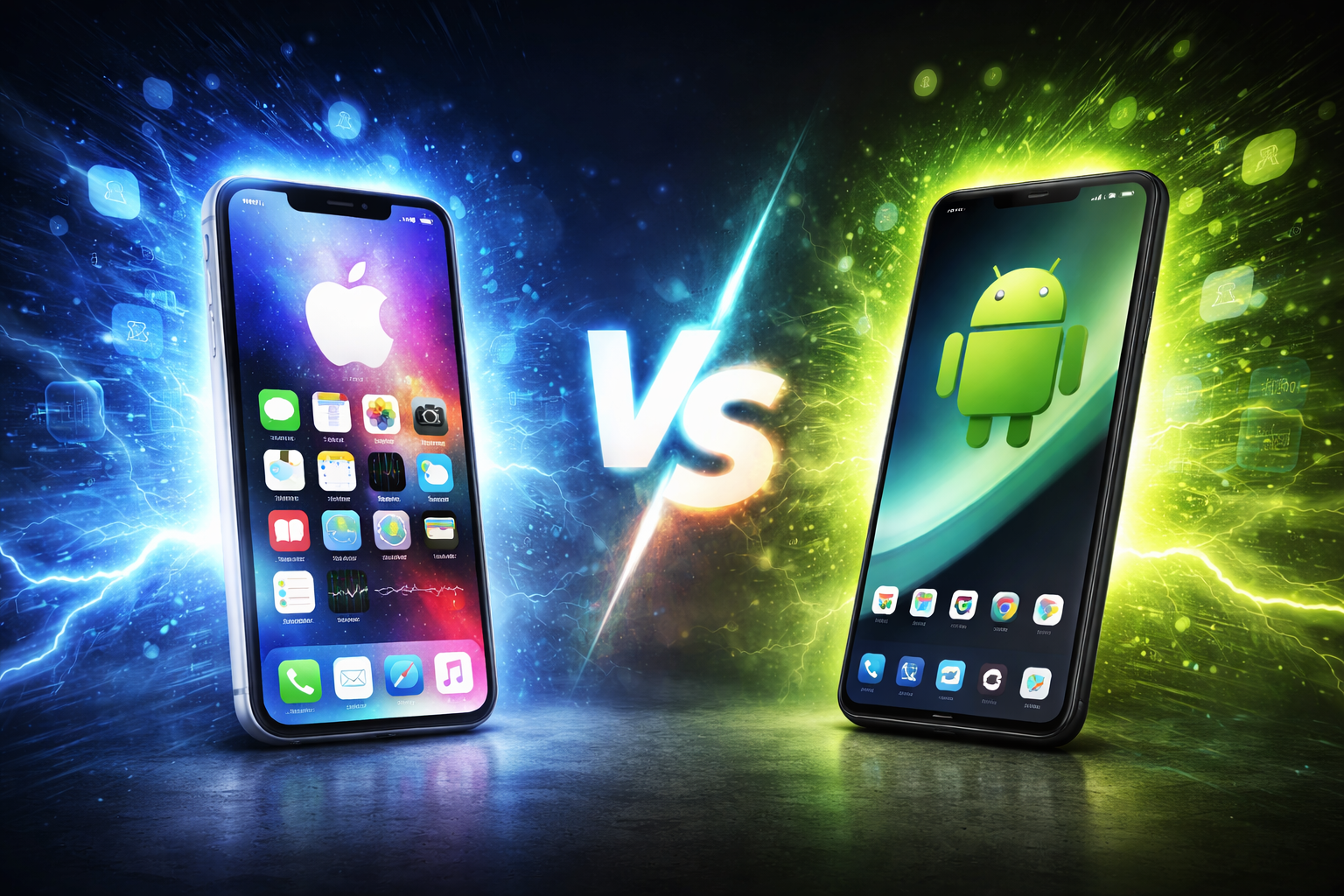 مقایسه ios و اندروید